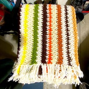 Multicolored Afghan throw